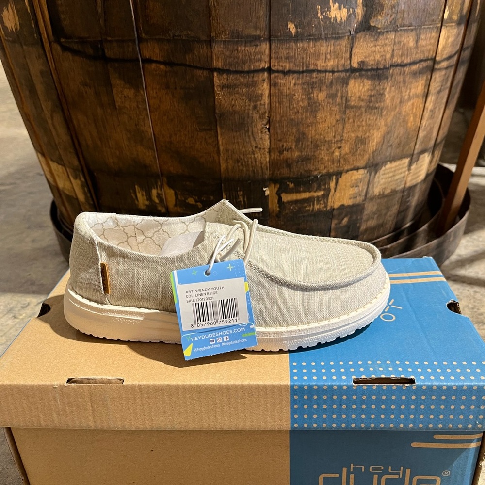 Hey Dude Wendy Youth Linen Beige